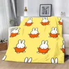 Hot Cartoon Cute Miffies Printed Blanket Picnic Blankets Warm Blanket Soft and Comfortable Blanket Home Travel Birthday New Gift 1