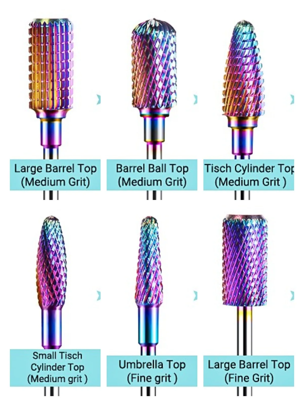 

Professional Nail Drill Bit for Manicure 3/32'' Tungsten Carbide Milling Cutter for Cuticle Acrylic Gel Nail Polish Remove Tools