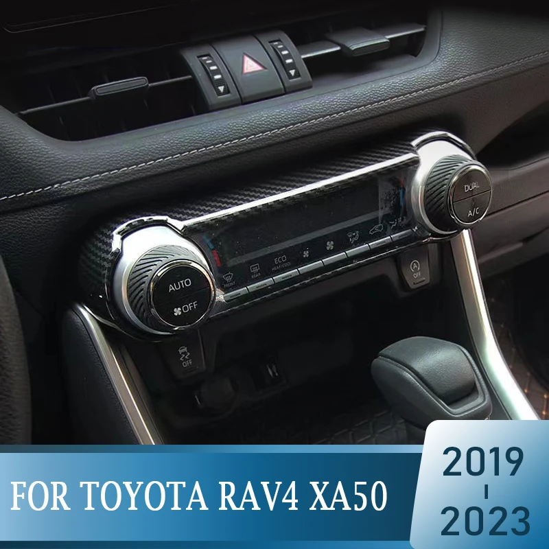 Car Air Conditioning Control Fan Speed Knobs Cover For Toyota RAV4 XA50