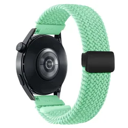 Braided Loop Nylon Strap for Smart Watches - Durable Fitness Wristband Bracelet (Mint green)