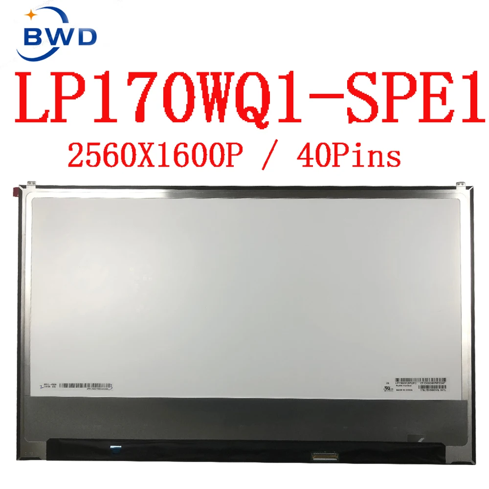 17.0 inch LP170WQ1-SPE1 LP170WQ1 SPE1 LP170WQ1-SPA1 For LG Gram 17Z990 LCD Display Screen Matrix Replacement 2560*1600
