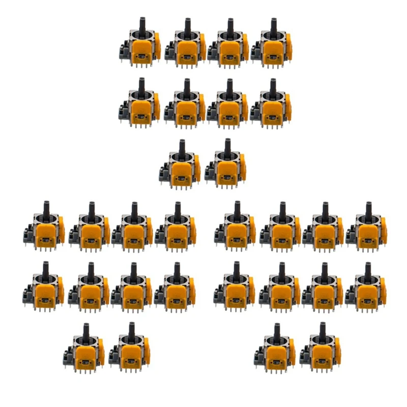 

30 PCS Hall Electromagnetic Joysticks For PS5 Joysticks Hall High Precision Adjustable Joysticks