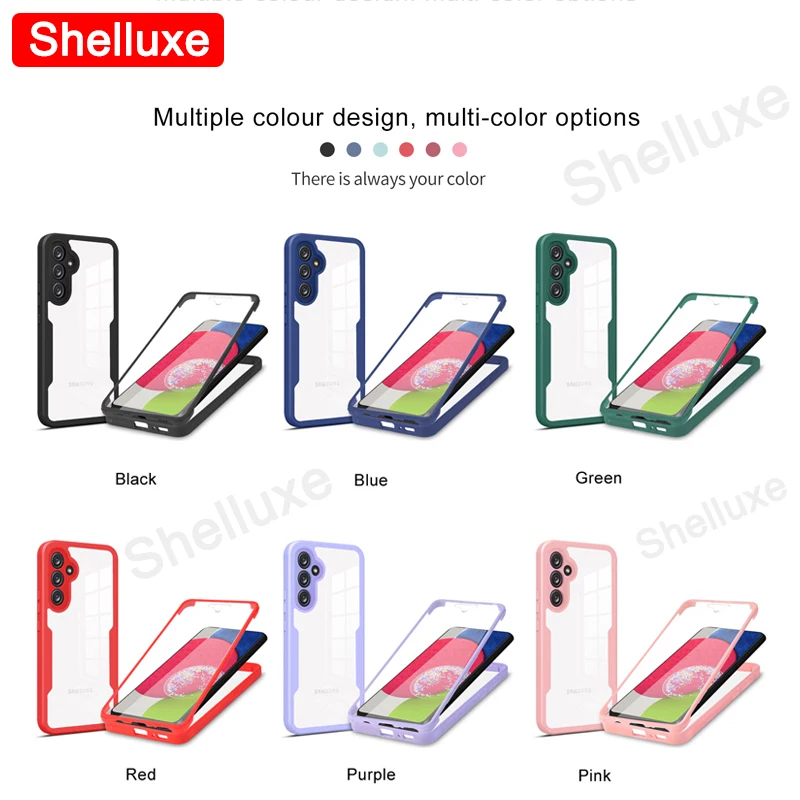 360 Full Body Clear Double-Sided Silicone Case Cover