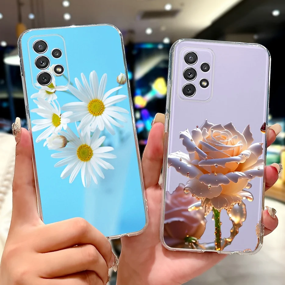 Luxury Floral Painted Soft Slim Phone Case - Elegant Design