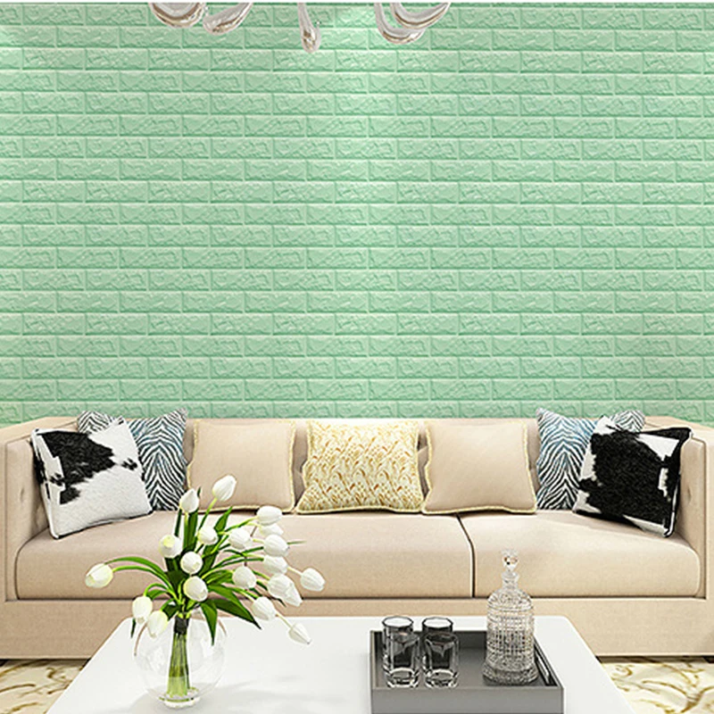 Wall Sticker Multiple Colors Room Decor Brick Pattern Waterproof Living Room Decoration Moisture-proof