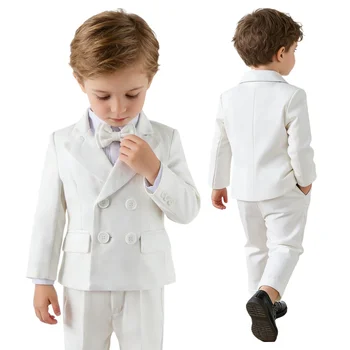 Baby Boy White Gentleman Suit 1