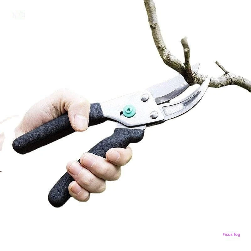 Portable Gardening Scissors Rust-Anti Sharp Heavy Duty Thicken Steel Hand Pruning Shears For Garden Flower Tree