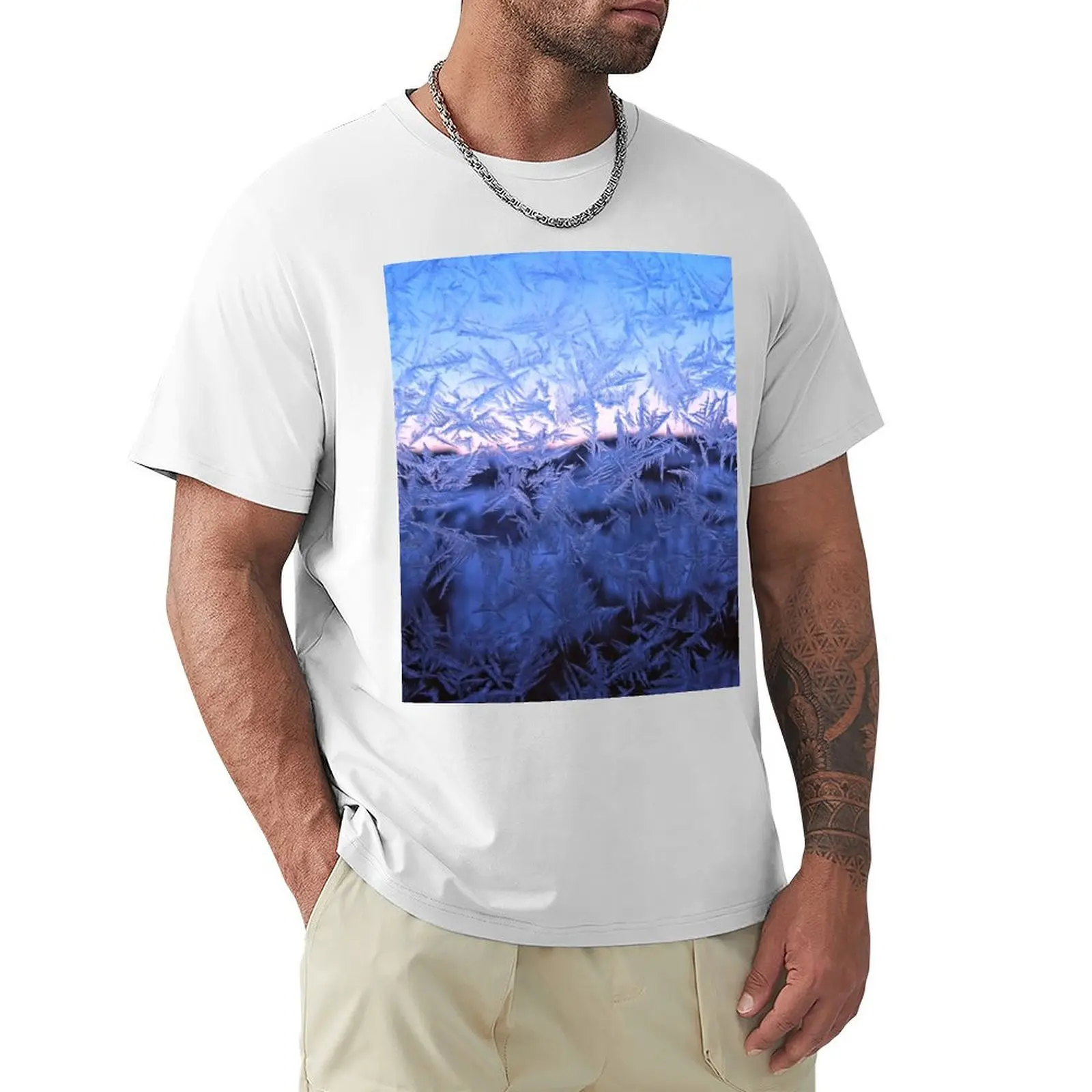 

Ice Feathers T-Shirt customs blanks summer tops mens graphic t-shirts big and tall