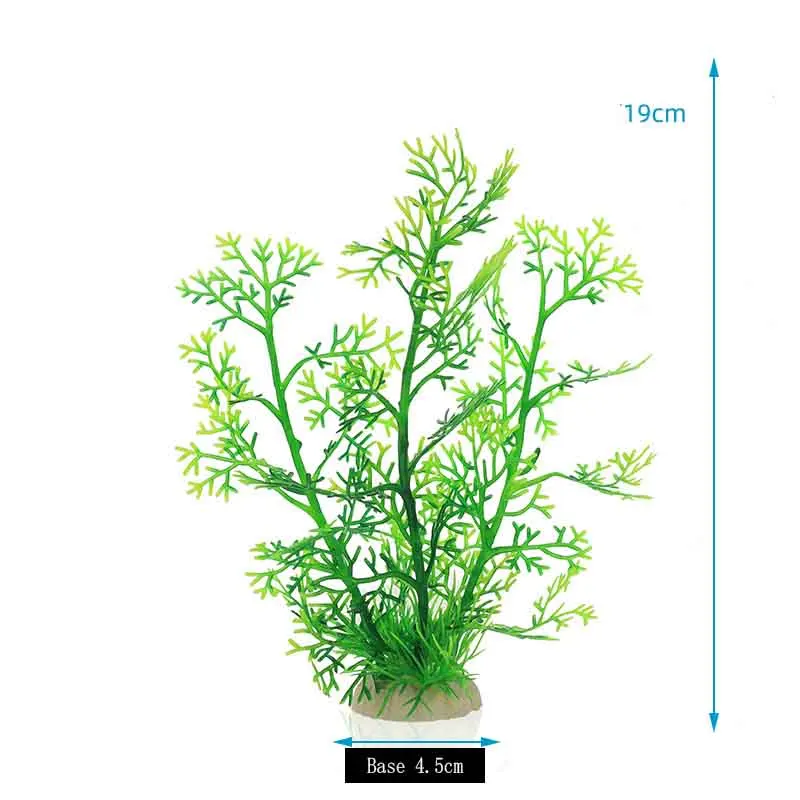 Vibrant Aquatic Plant Decor - Lifelike Underwater Grass Ornament