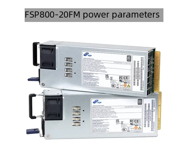 FSP FSP800-50FS에는 FSP800-20FM 서버 2U 중복 전원 모듈 800W가 포함되어 있습니다.