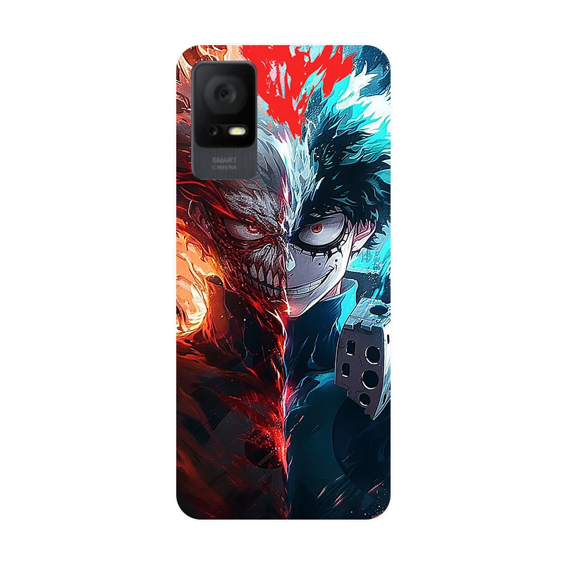 Floral Wolf Design Soft Silicone Shockproof Phone Case Cover