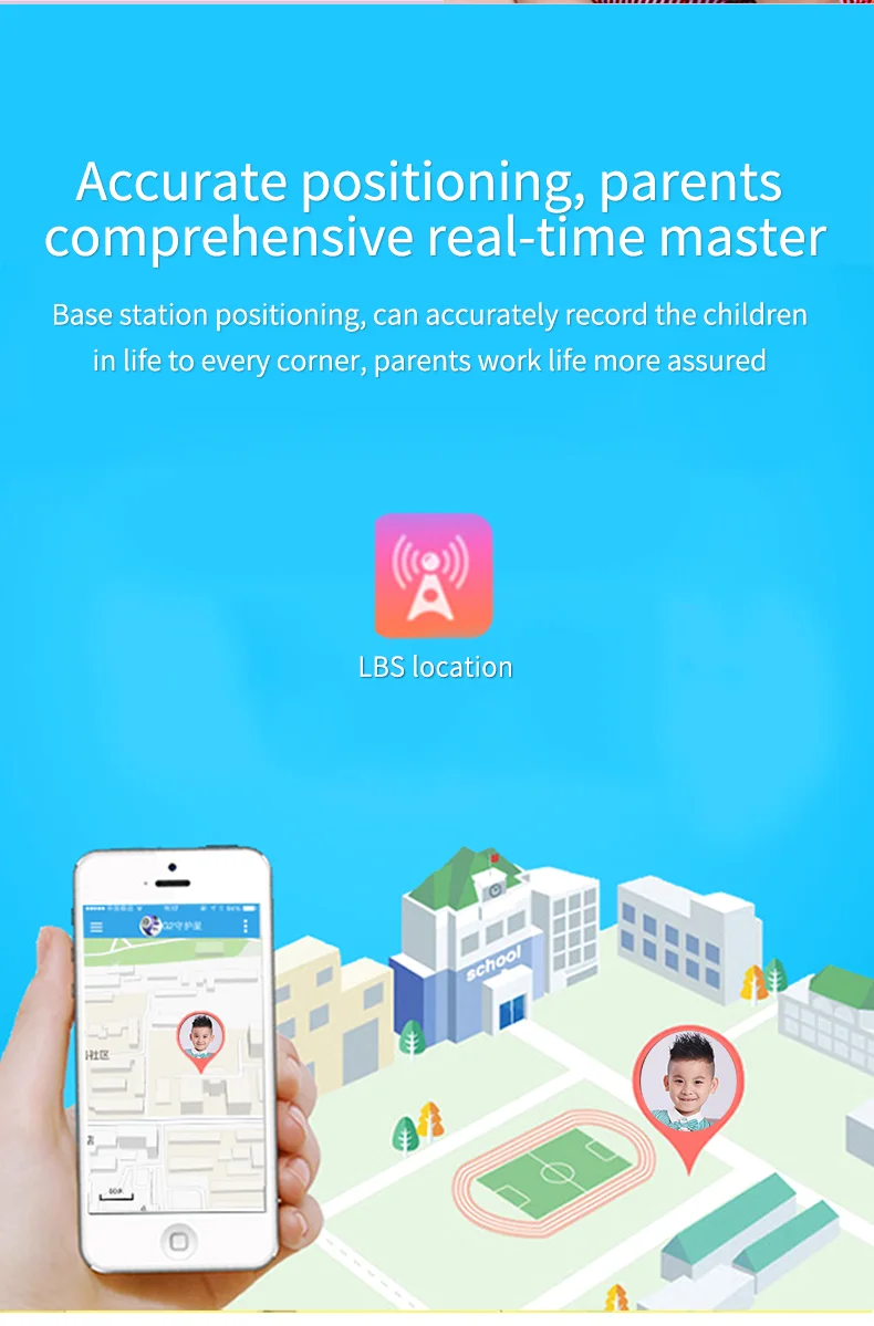 Kids Smart Watch for Children Real Time Positioning Sim Card SOS Phone Call Waterproof Video Call Safety Footprint Tracker Q12 5