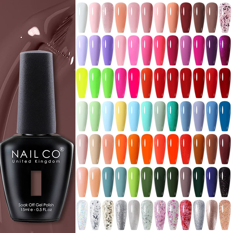 Gel Nail Polish Top Base Vernis Semi Permanent UV Gel Varnish Nails Art Varnish Hybrid Manicure 283Colors