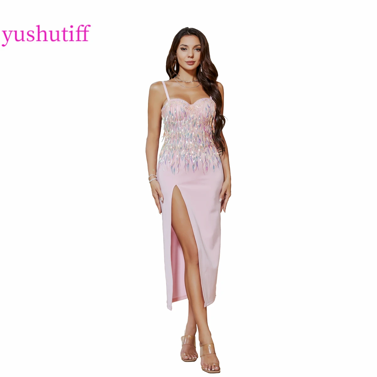 

Corset Dresses Sequins Tassels Night Dress Evening Elegant Birthday Party luxury Cocktail Guest Look Formal Occasion Costumes