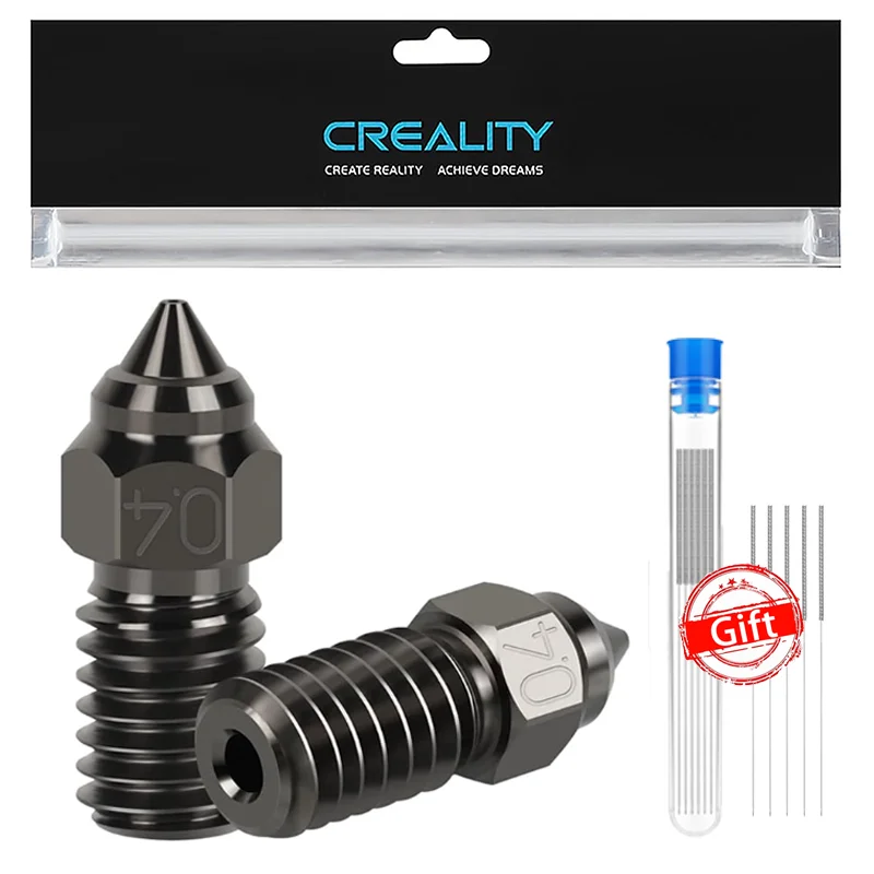 Creality Ender3 V3 SE Düsen aus gehärtetem Stahl, Hochgeschwindigkeitsdüse 0,2/0,4/0,6/0,8/1,0 mm, hohe Temperatur für Ender 7/Ender 5 S1