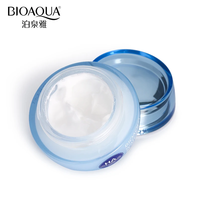 קרם פנים לחותי עם חומצה היאלורונית BIOAQUA, קולגן, קרם פנים משפר מתיחה והבהרה