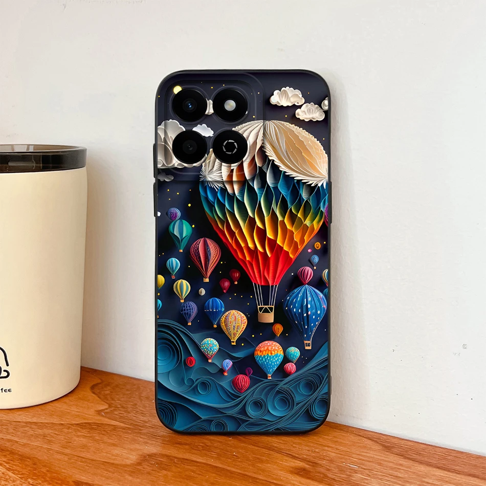 Cute Cat Liquid Silicone Phone Case with Camera Protection and Anti-Drop Bumper