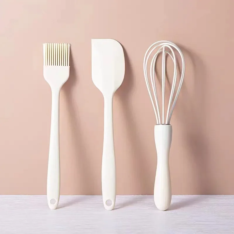 Heat-Resistant Silicone Egg Beater Oil Brush Scraper Kitchen Tool Set For Home Use Food Grade Supplies From China Mainland