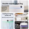 5L Large Capacity Double Spray Air Humidifier Usb Desktop Home Silent Bedroom Office Night Light Digital Display Humidifier 2