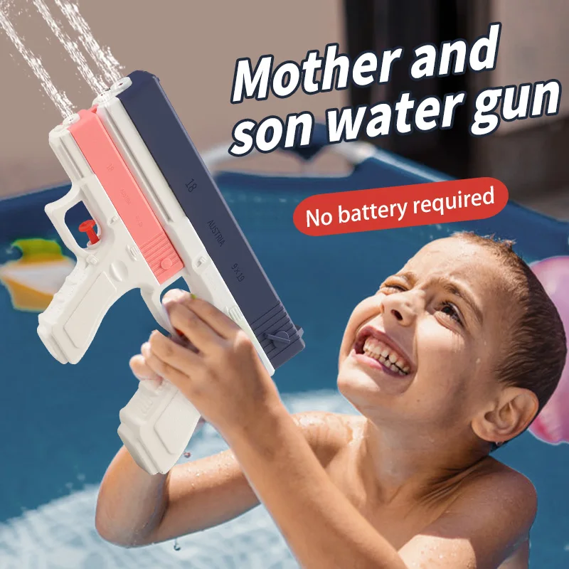 Summer water gun splashing little water gun, children's bathroom bathtub, outdoor spray toy, boys and girls beach drift water gu - Image 2