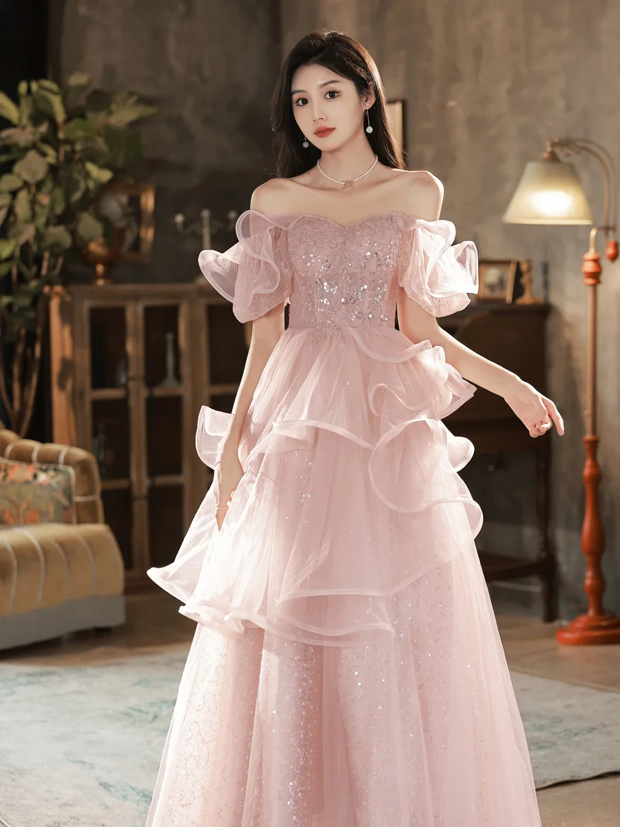 WEALTHY WOMEN™ Gown (Medium, Peach) : Amazon.in: Fashion