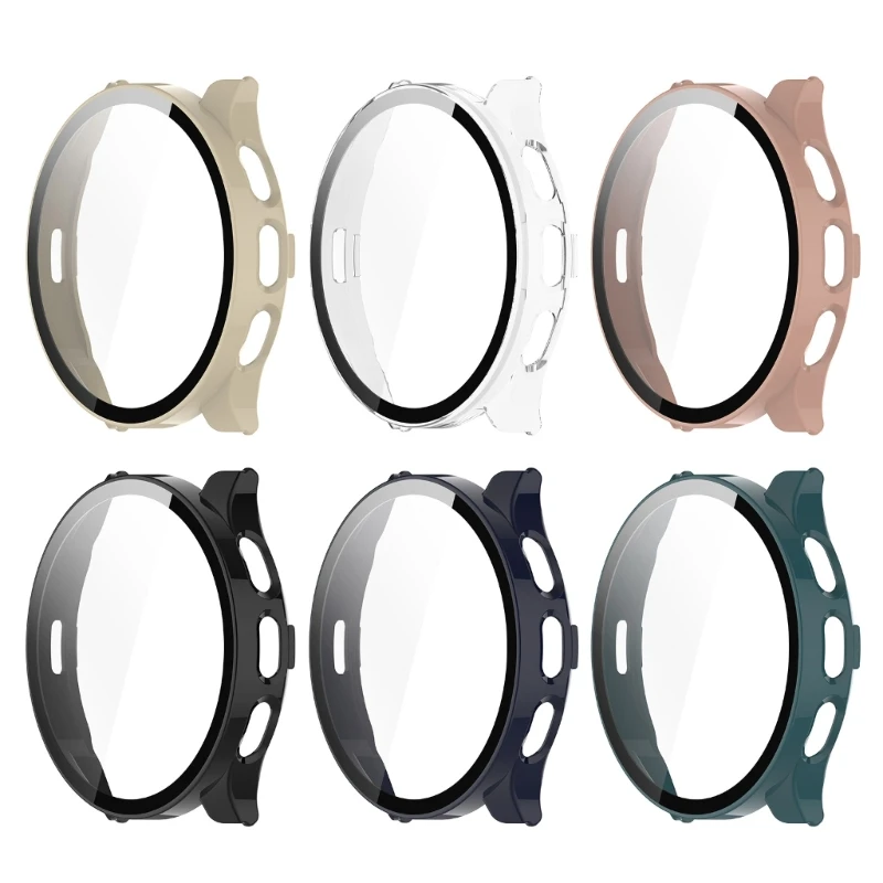 Premium Screen Glass Protector Case with Hard Edge Protective Bumper Cover