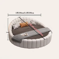 Lits japonais pour chambre à coucher, esthétique unique, lit double moderne, cadres de lit king size, Cama De Lujo Para Dormitorio, accessoires pour la maison 6