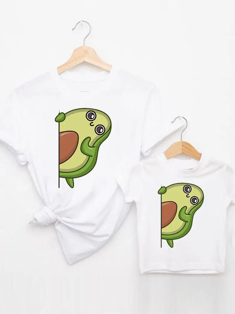 Tanio Avocado Face zabawna koszulka jednakowe stroje rodzinne lato kobiety