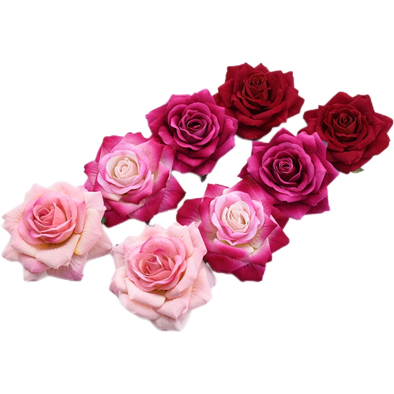 Silk Rose Artificial Flowers Set 3