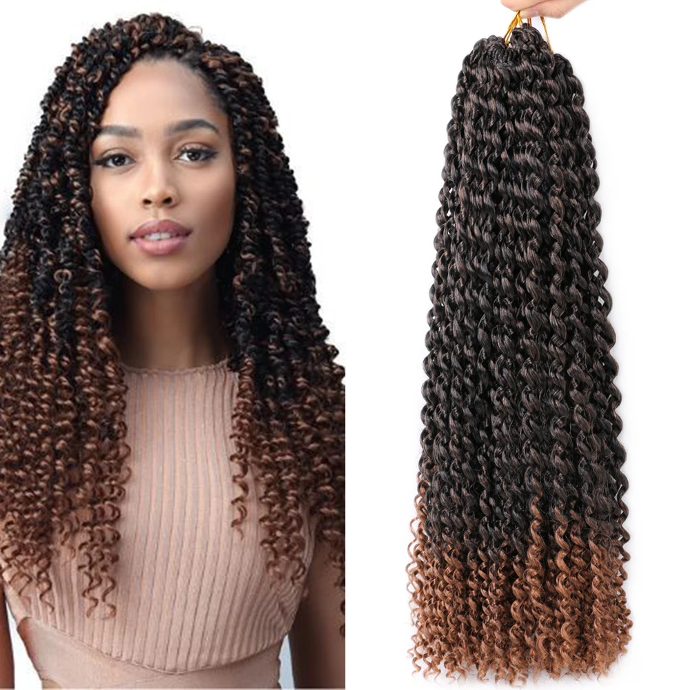

Dairess Passion Twist Crochet Hair 18 Inch Crochet Passion Twist Hair Ombre Braiding Synthetic Hair Extensions