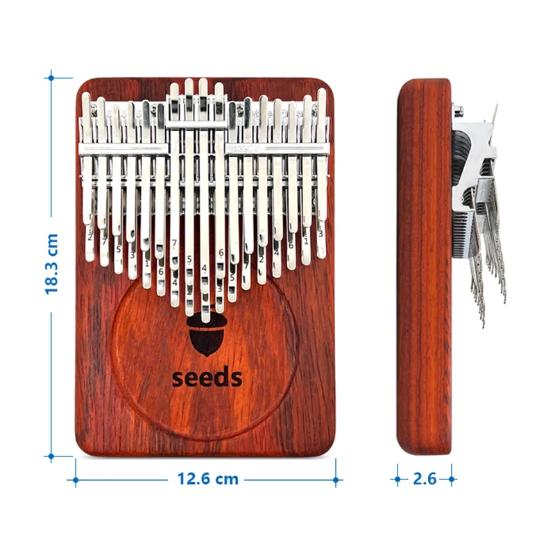 seeds 34key カリンバ　新品未使用 34鍵 カリンバ クロマチック(親指ピアノ) Key=B Seeds / Kalimba