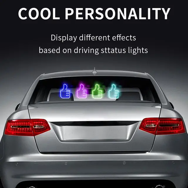 Universal Fun Car Middle Finger LED Light with Remote Car Gadgets & Road  Rage Sign Funny Rear Window Sign Car Accessories – les meilleurs produits  dans la boutique en ligne Joom Geek