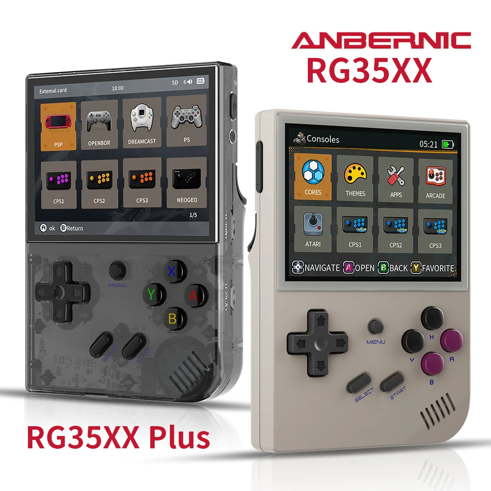 Handheld Game Console ANBERNIC RG35XX Plus/RG35XX Retro 3.5&Prime; IPS Screen Linux Portable Video Game Player Support HD-M-I TV Output
