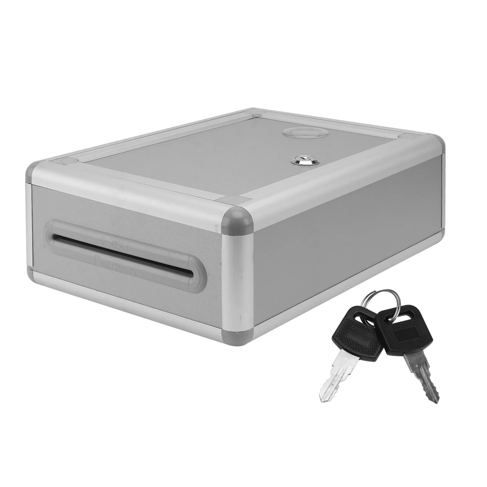 

Wall Hanging Mailbox with Key Lock Decor Outdoor Small Aluminium Alloy Business