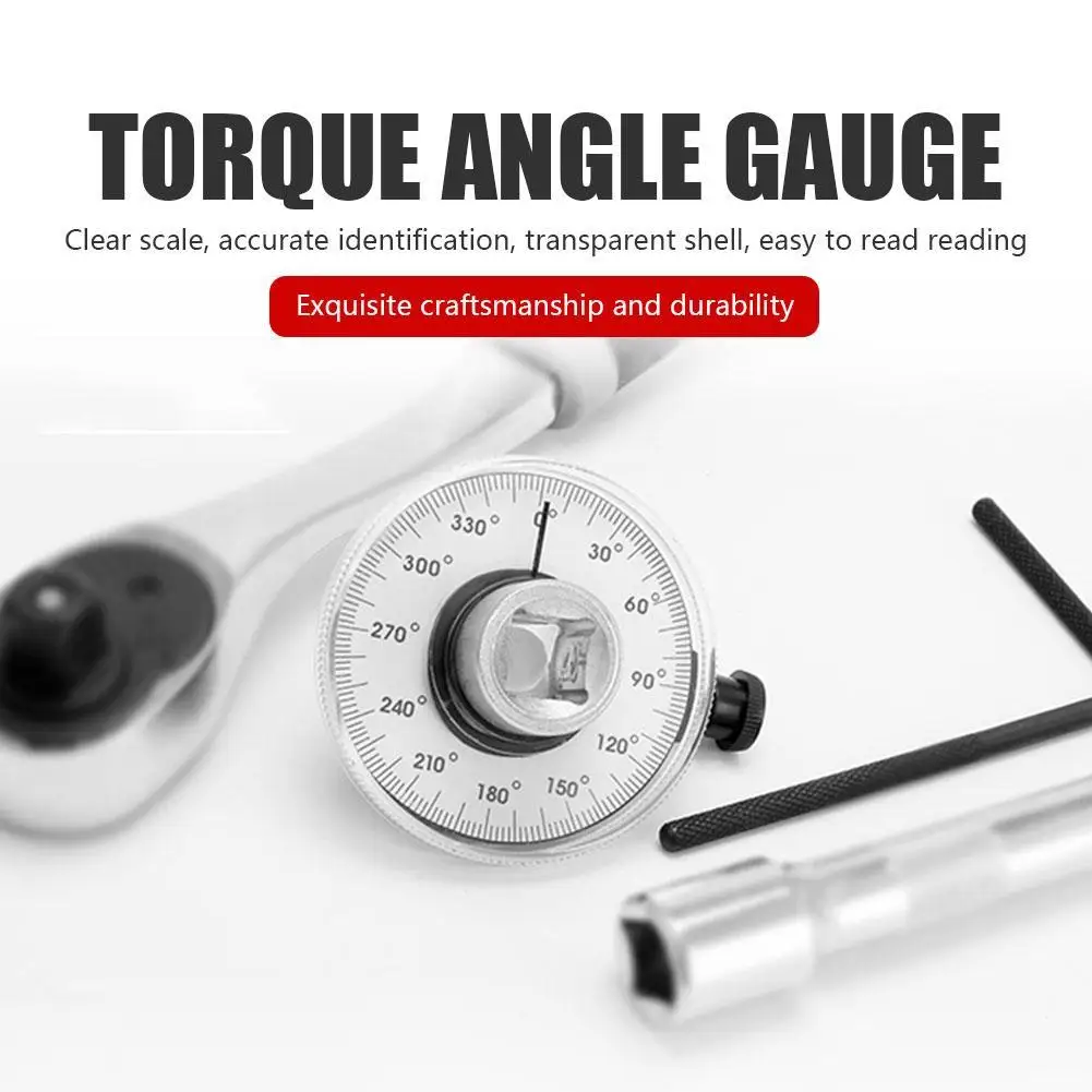 

Angle Torque Gauges Wrench Dial High Hardness Garage Calibrated In Degrees Car Torque Service Repairing Equipment Tools