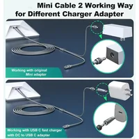 Для Starlink Mini 2in1 кабель постоянного тока к RJ45 Ethernet «папа-мама» 5A кабель для быстрой зарядки 1000 Мбит/с скорость водонепроницаемый кабель — изображение 2