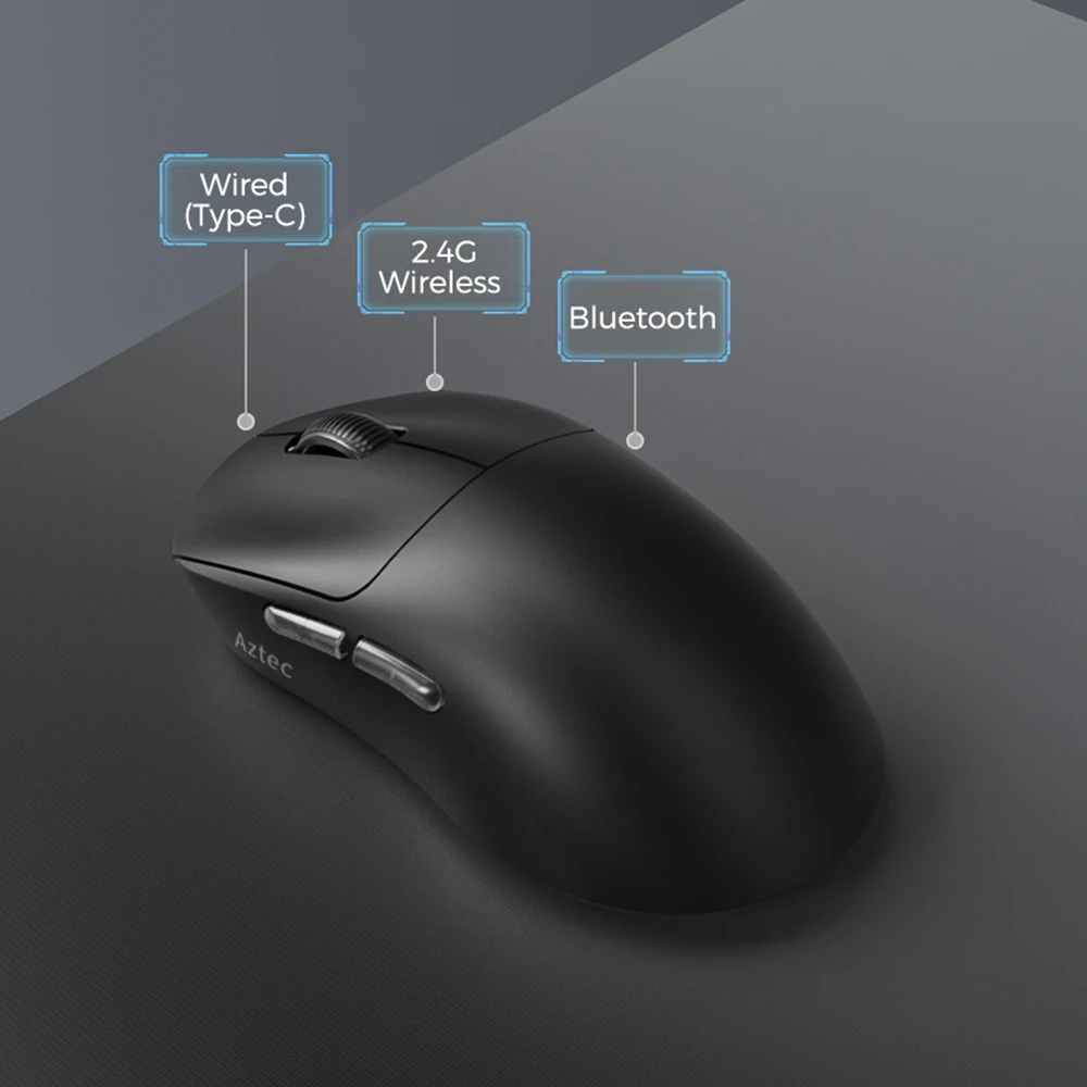 Kysona-aztec paw3395ワイヤレスゲーミングマウス、超軽量、6ボタン