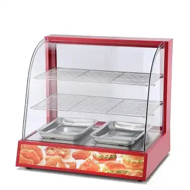 Stainless Steel Food Display Warmer Commercial Warming Showcase Electric Warmer Cabinet