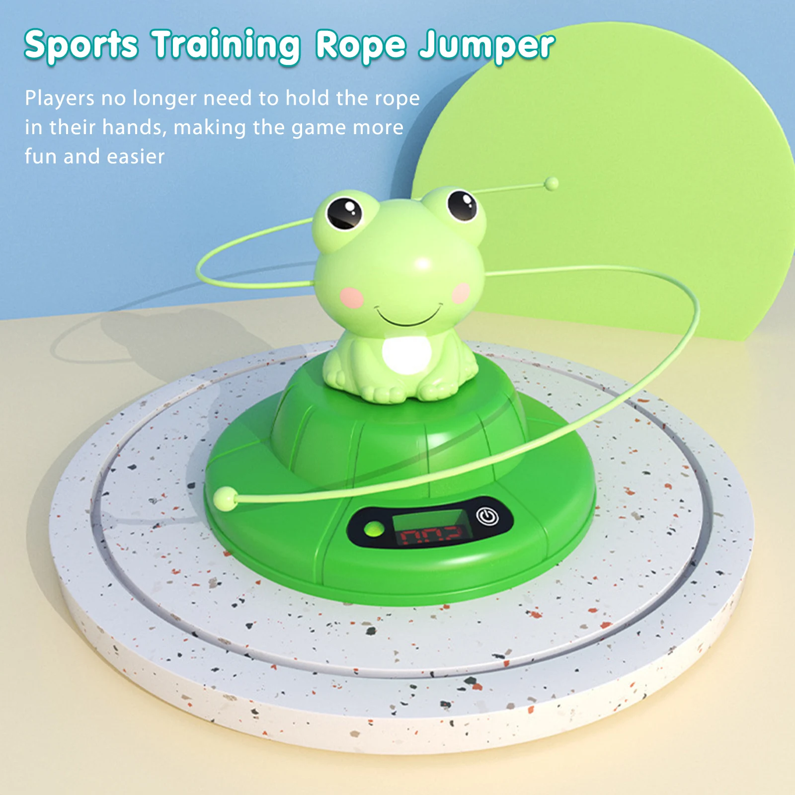 

Automatic Jumping Rope PP Funny Jump Rope Indoor Gym Bodybuilding Equipment Rope Skipping Machine Sports Training No Batteries