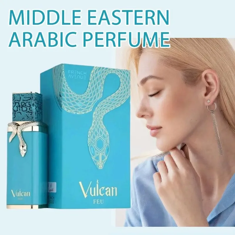 Fragrância Vulcan Feu Perfume Árabe do Oriente Médio Dubai Unissex Fragrância de Longa Duração Eau De Parfum Para Homens e Mulheres Luxuoso 3