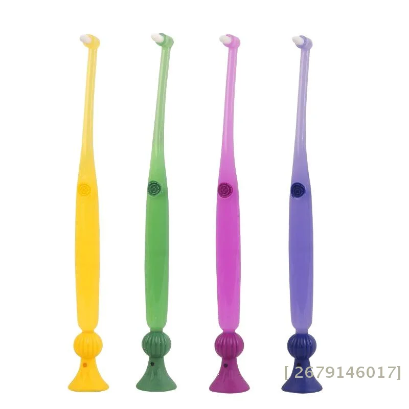 【YY26】1/2/3개 소형 헤드 싱글 빔 소프트 치아 세척 칫솔(흡입 컵 포함) 치간 브러쉬 소프트 헤어 임플란트