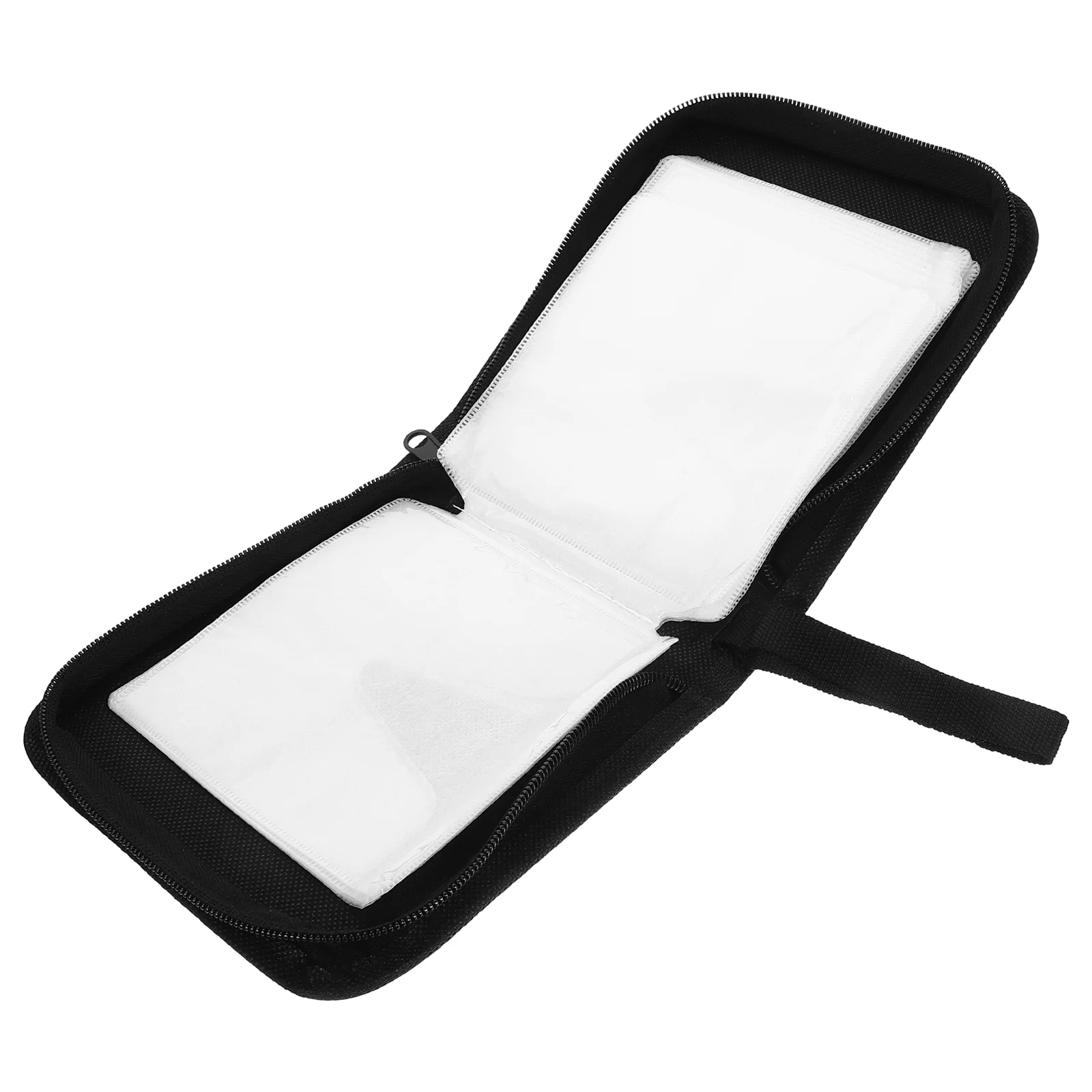 80 Pcs CD Storage Box DVD ganizer Case Holder Hard Disc Bag Compact Car Travel Anti Dust Media Binder Cases Smooth Zipper