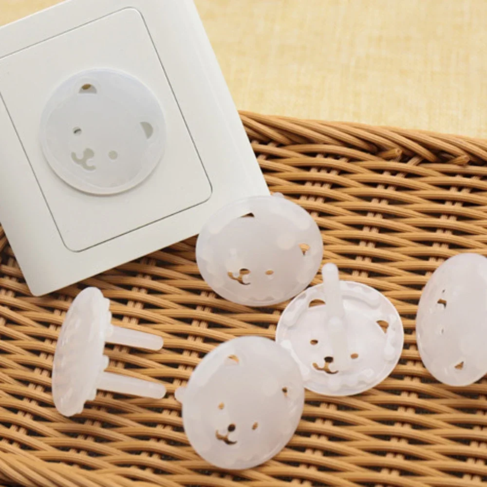 4/8pcs Twin Jack Power Socket Protection Covers Anti-electric Shock Switch Safety Plug Protective Cover Baby Safety Supplies
