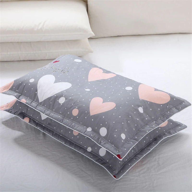 Simple Printing Pattern Household Pillowcase Pure Cotton Increase Single Pillowcase Student Dormitory Twill Cotton Pillowcase