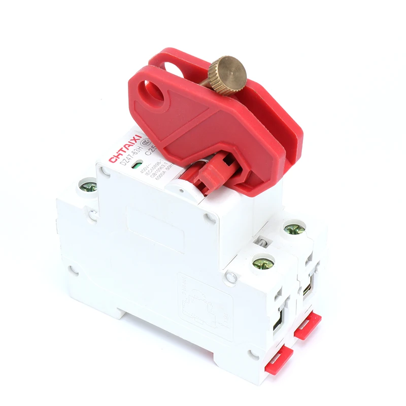Universal Moulded Case Circuit Breaker Lockout Electrical Air Switch Handle Tool-Free MCCB Safety Lock Off LOTO Devices circuit breaker lockout device