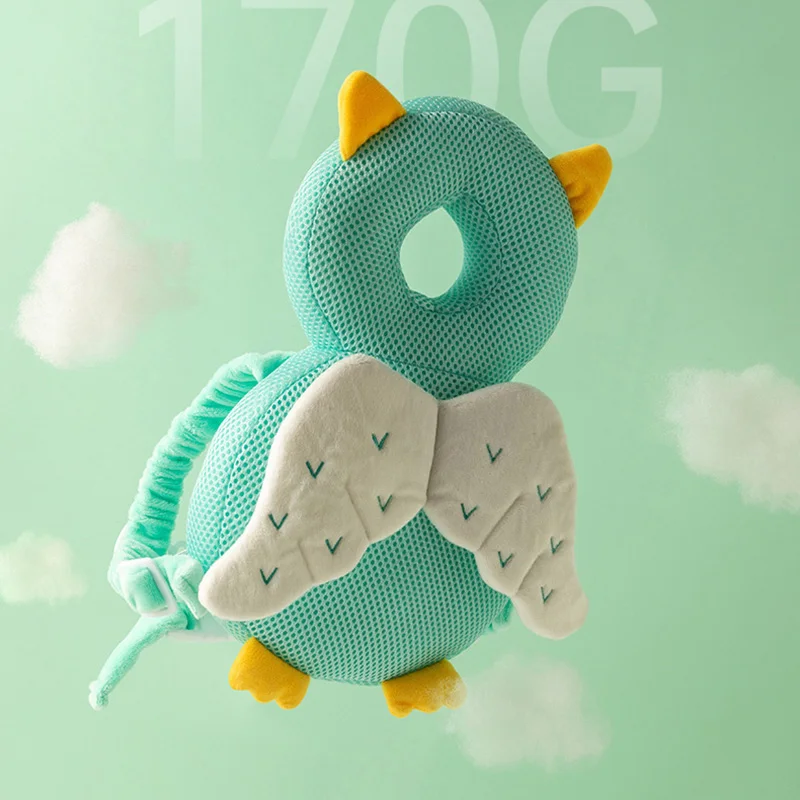 Baby Head Body Supports Protector Safety Pillow for Toddlers Cotton Cartoon Backpack Cushion Infant Security Headgear Car Seat