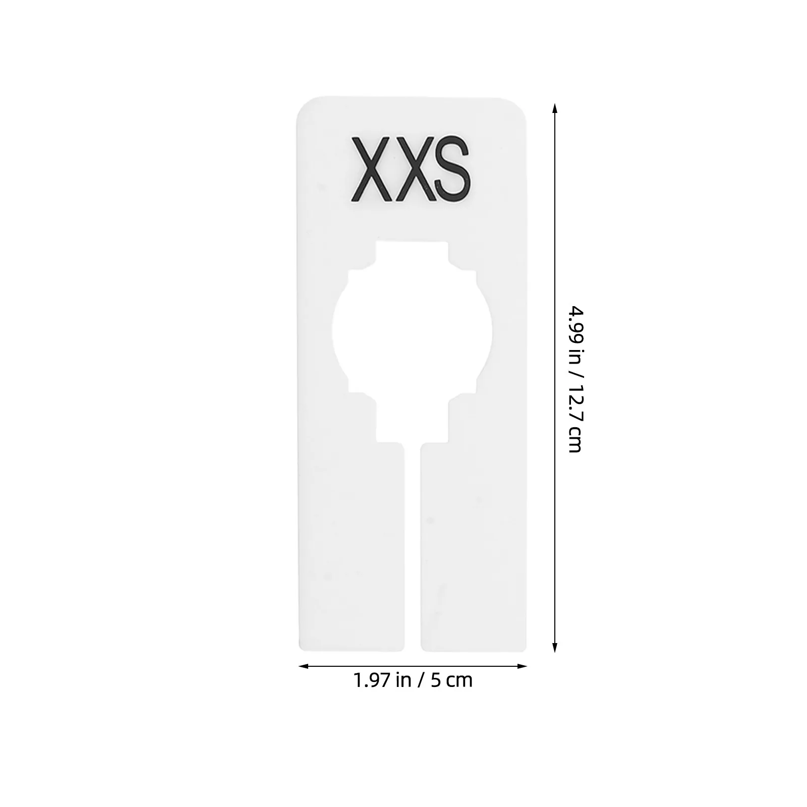 8개 의류 사이즈 분류기 옷장 선반 분리대 직사각형 옷장 분리 라벨 사전 인쇄된 XXS XS S M L XL XXL XXXL
