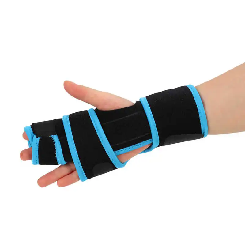 

Finger Splint Wrist Guard Belt Double Finger protecter Aluminum Finger Brace Support for Broken Fingers Arthritis Tendonitis
