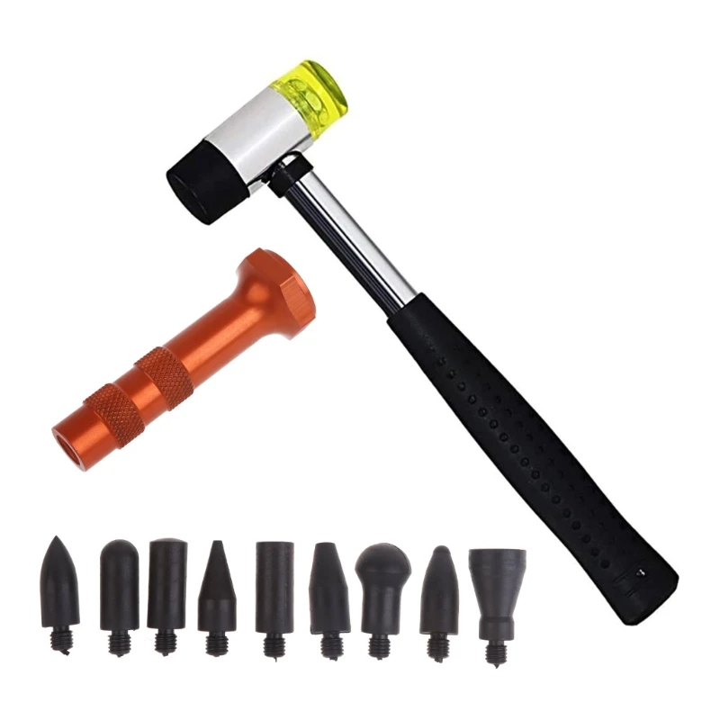 

Car Dent Remover Sheet Metal Dent Repair Tool Kits Dent Removal Tap Down Tools Rubber Hammer Dent Fix Dropship