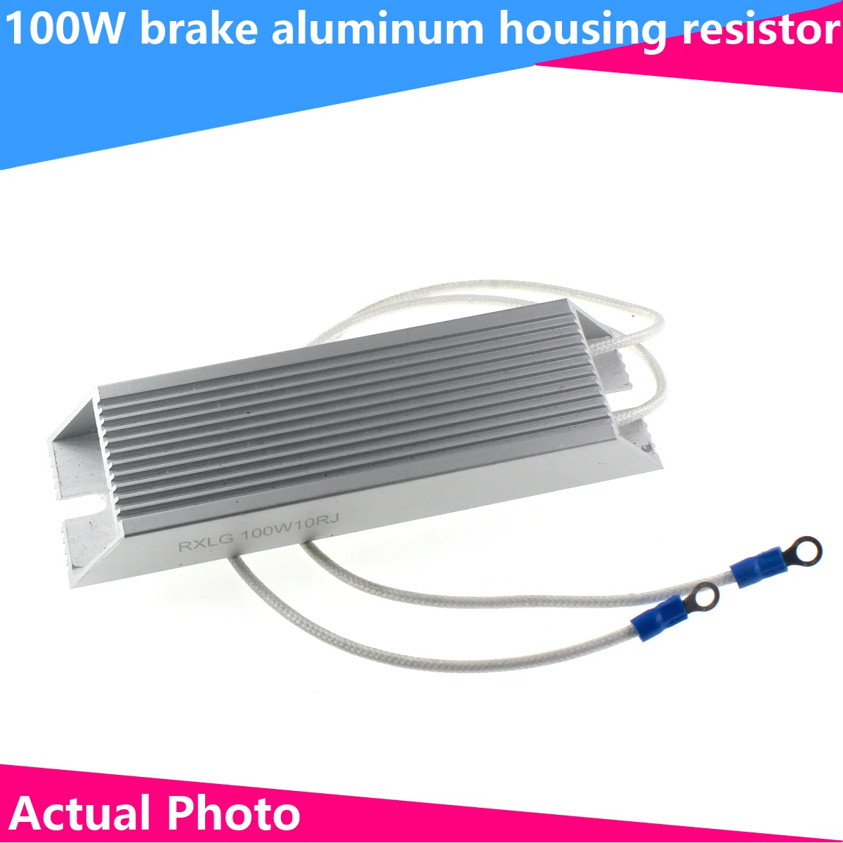 

100W 5R/10R/20R/40R/50R/300R/500R RXLG high-power servo variable frequency regenerative braking aluminum case resistor